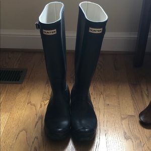 Navy Hunter Rain Boots